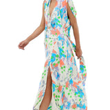 ASOS DESIGN Plunge Neck Modern Midi Dress