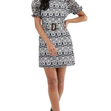 ASOS DESIGN Premium Contrast Lace Mini Dress