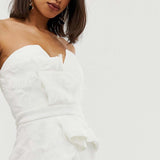 ASOS DESIGN Faux Feather Detail Dress