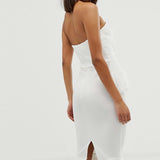 ASOS DESIGN Faux Feather Detail Dress