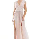 ASOS DESIGN Premium Lace Insert Pleated Dress