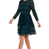 ASOS DESIGN Premium Lace Mini Skater Dress