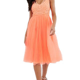 ASOS DESIGN Premium Lace Top Tulle Cami Mini Dress