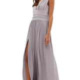 ASOS DESIGN PREMIUM Purple Lace Insert Dress