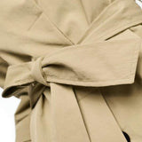 ASOS DESIGN Premium Top Collar Trench In Stone