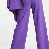 Asos Design Relaxed Suit Trousers In Purple