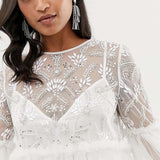 ASOS DESIGN Smock Dress with Embellishment