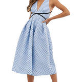 ASOS DESIGN Spot Print Prom Mini Dress