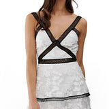 ASOS DESIGN Tall Mini Dress with Floral Embroidery