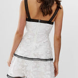 ASOS DESIGN Tall Mini Dress with Floral Embroidery