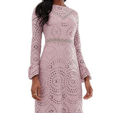 ASOS DESIGN Tall PREMIUM Broderie Maxi Dress