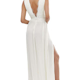 ASOS DESIGN Tall Premium Lace Insert Pleated Dress