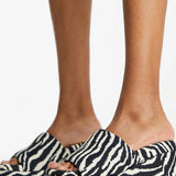 Asos Design Thierry Mule Wedges In Zebra