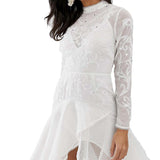 ASOS DESIGN Trumpet Hem Mini Dress
