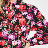 Asos Design Twill Flippy Mini Shirt Dress In Rose Print – dresses by ASOS DESIGN, available to rent from Hirestreet