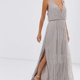 ASOS DESIGN Wrap Bodice Maxi Dress