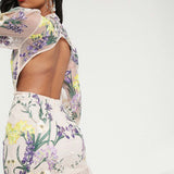 ASOS EDITION Blouson Sleeve Floral Embroidered Dress
