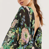 ASOS EDITION Blouson Sleeve Maxi Dress