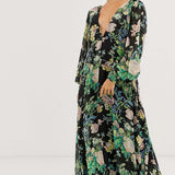 ASOS EDITION Blouson Sleeve Maxi Dress