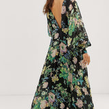 ASOS EDITION Blouson Sleeve Maxi Dress