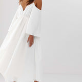 ASOS EDITION Cross Back Midi Dress