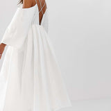 ASOS EDITION Cross Back Midi Dress