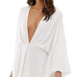 ASOS EDITION Embellished Batwing Playsuit