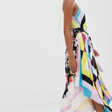 ASOS EDITION Halter Belted Midi Dress