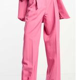 Asos Edition Oversized Longline Blazer & Trouser Co-Ord In Pink