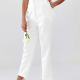 ASOS EDITION Tailored Tapered Trouser in White