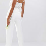 ASOS EDITION Tailored Tapered Trouser in White