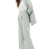 ASOS EDITION Wide Leg Pleat Front Trousers