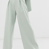 ASOS EDITION Wide Leg Pleat Front Trousers