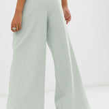ASOS EDITION Wide Leg Pleat Front Trousers