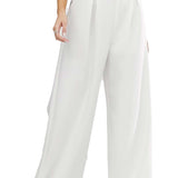 ASOS EDITION Wide Leg Pleat Front Trousers