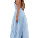 ASOS One Shoulder Tulle Maxi Dress