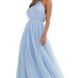 ASOS One Shoulder Tulle Maxi Dress