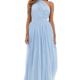 ASOS One Shoulder Tulle Maxi Dress
