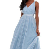 ASOS PREMIUM Tall Tulle Maxi Prom Dress