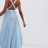 ASOS PREMIUM Tall Tulle Maxi Prom Dress