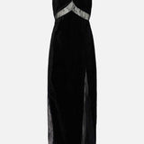 Oasis Velvet Lace Mix Strappy Maxi Dress