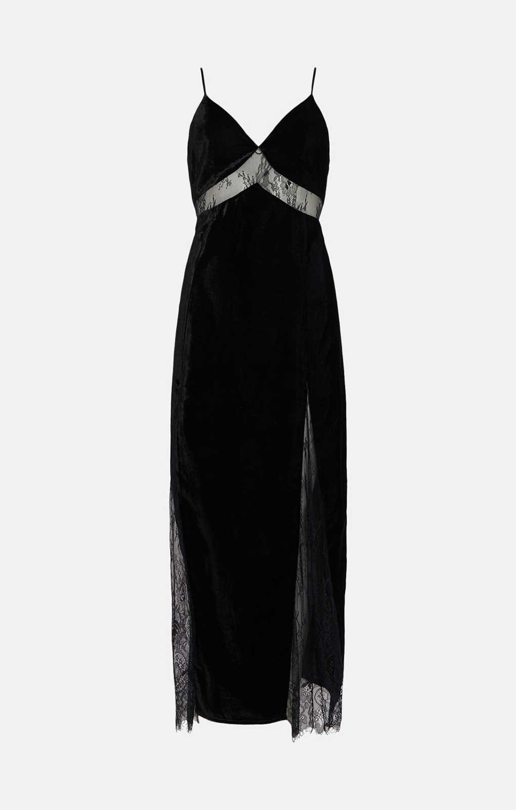 Oasis Velvet Lace Mix Strappy Maxi Dress product image