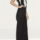 Bardot Black And White Striped Jumpsuit