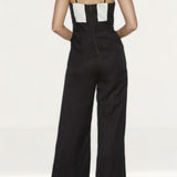 Bardot Black And White Striped Jumpsuit