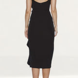 Bardot Black Midi Ruffle Dress product image