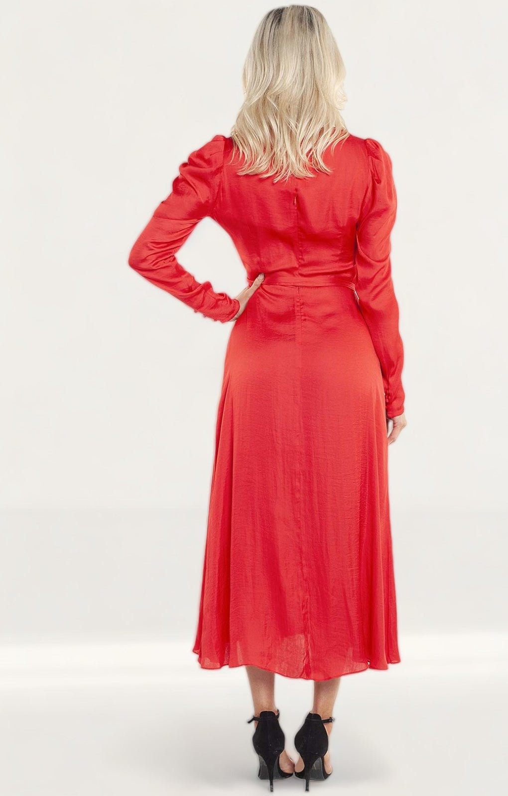 Bardot Fire Red Alivia Wrap Dress product image