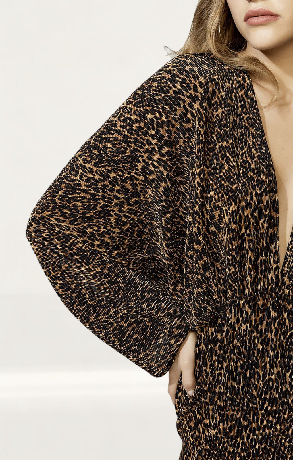 Bardot Leopard Print Kimono Jumpsuit