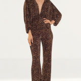 Bardot Leopard Print Kimono Jumpsuit