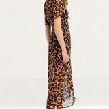 Bardot Midi Leopard Print Wrap Dress product image