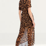 Bardot Midi Leopard Print Wrap Dress product image